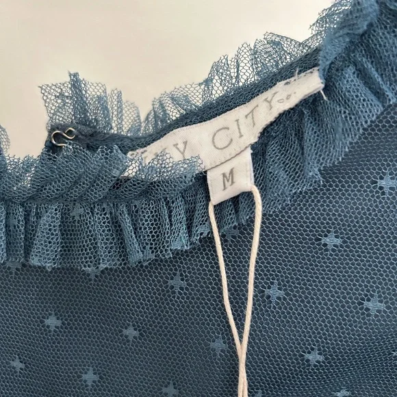 COPY - IvyCityCo Short Whimsical Dress in Blue NWT - Picture 5 of 6